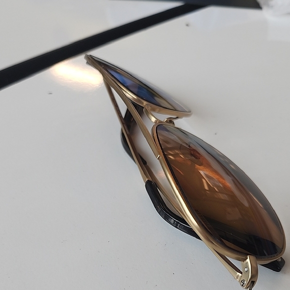 Warby Parker Gold Aviator  Golden Sun Glasses - Picture 4 of 8